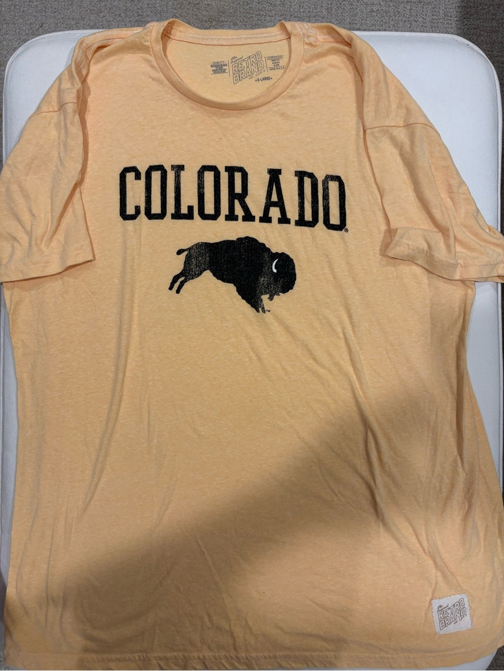 Colorado Buffaloes Original Retro Brand Shirt Men’s XL (Yellow/Gold)
